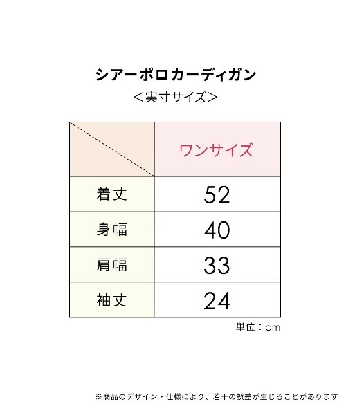 PEACH JOHN(ピーチジョン)の「シアーポロカーディガン(カーディガン/ボレロ・レディース・ブルー/オフホワイト/ブラック・ONE SIZE)」の9枚目の写真