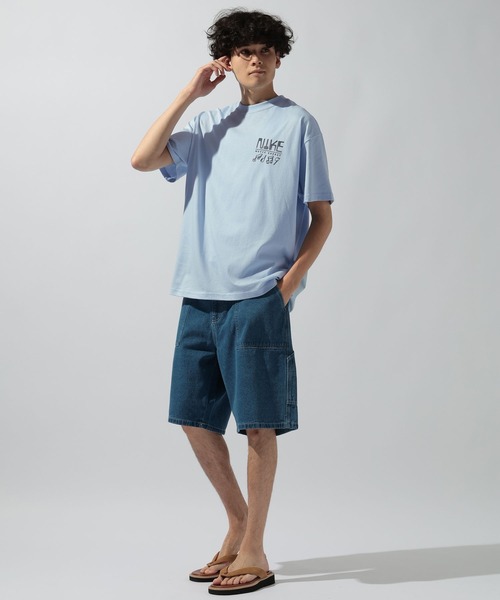 NIKE(ナイキ)の「【NIKE(ナイキ)】スウッシュ サウンズ 半袖Tシャツ(Tシャツ/カットソー・メンズ・ブラック/ライトブルー・LARGE)」の4枚目の写真