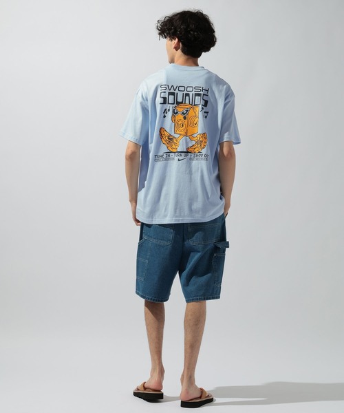 NIKE(ナイキ)の「【NIKE(ナイキ)】スウッシュ サウンズ 半袖Tシャツ(Tシャツ/カットソー・メンズ・ブラック/ライトブルー・LARGE)」の5枚目の写真