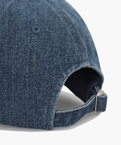 MARITHE + FRANCOIS GIRBAUD（マリテフランソワジルボー）の「DENIM WASHING CLASSIC LOGO COVERED CAP（キャップ・レディース・ブラック系/ライトブルー/ブルー・フリー）」の7枚目の写真