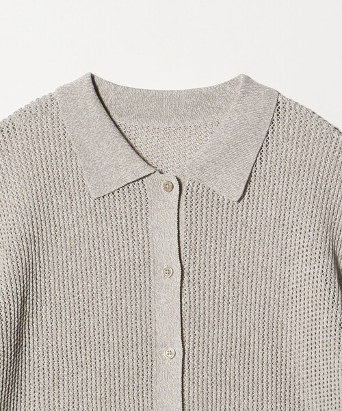 A DAY IN THE LIFE UNITED ARROWS（アデイインザライフユナイテッドアローズ）の「メッシュ ポロカーディガン 5分袖 ‐ウォッシャブル‐＜A DAY IN THE LIFE＞（カーディガン/ボレロ・レディース・ナチュラル/ブラック/オリーブ/その他1・FREE）」の9枚目の写真