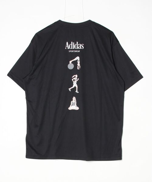 adidas(アディダス)の「アディダス adidas ソフト スポーツ グラフィックTシャツ(Tシャツ/カットソー・レディース・ベビーピンク/ブラック/ダークブルー・S/M/L/XL)」の16枚目の写真