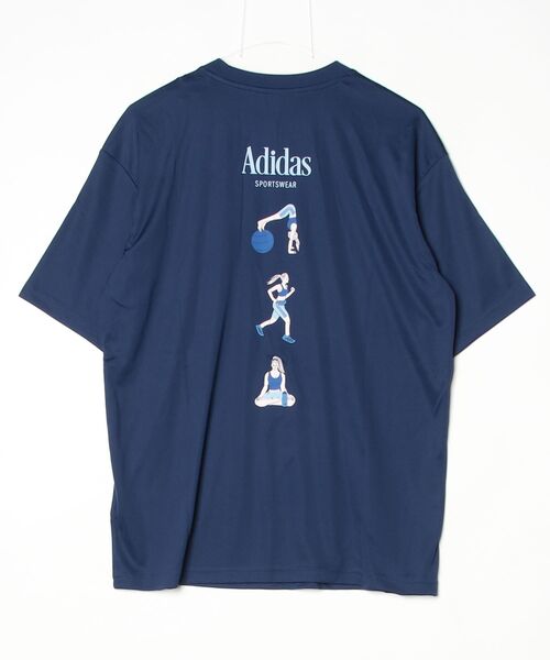adidas(アディダス)の「アディダス adidas ソフト スポーツ グラフィックTシャツ(Tシャツ/カットソー・レディース・ベビーピンク/ブラック/ダークブルー・S/M/L/XL)」の17枚目の写真