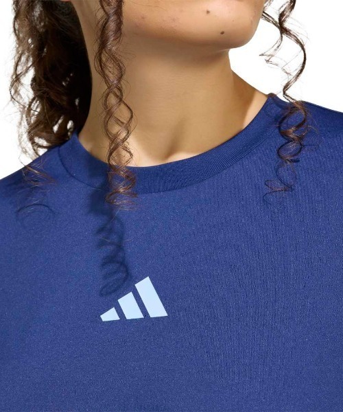 adidas(アディダス)の「アディダス adidas ソフト スポーツ グラフィックTシャツ(Tシャツ/カットソー・レディース・ベビーピンク/ブラック/ダークブルー・S/M/L/XL)」の6枚目の写真