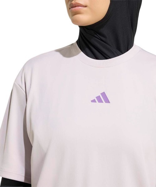 adidas(アディダス)の「アディダス adidas ソフト スポーツ グラフィックTシャツ(Tシャツ/カットソー・レディース・ベビーピンク/ブラック/ダークブルー・S/M/L/XL)」の14枚目の写真