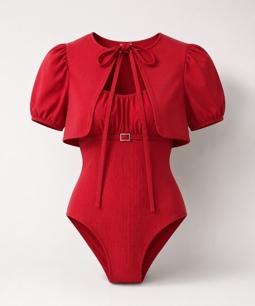 セール】Back ribbon ensemble swimwear（水着）｜M me eme