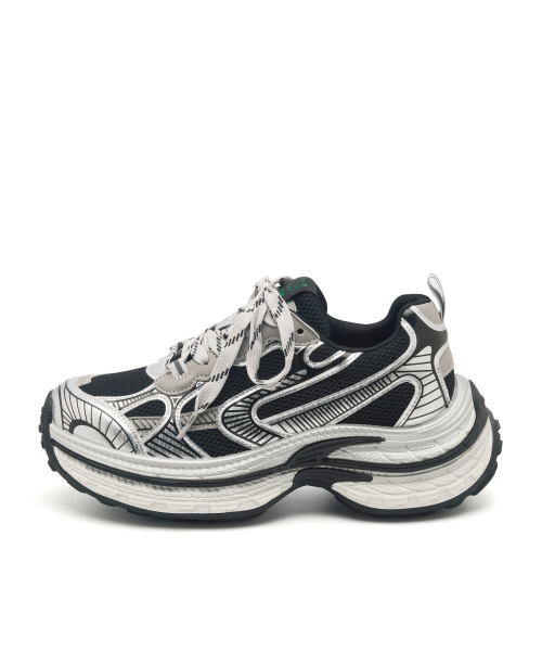CLLIB(クリブ)の「Raw Runner スタンディングスニーカー 7.5cm -CL0902 (3カラー)(スニーカー・レディース・ブラック/シルバー/グレー・23cm/23.5cm/24cm/24.5cm/25cm)」の15枚目の写真