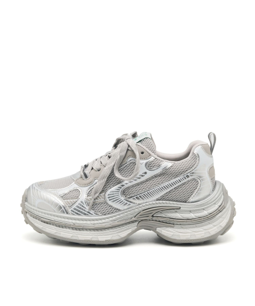 CLLIB(クリブ)の「Raw Runner スタンディングスニーカー 7.5cm -CL0902 (3カラー)(スニーカー・レディース・ブラック/シルバー/グレー・23cm/23.5cm/24cm/24.5cm/25cm)」の13枚目の写真