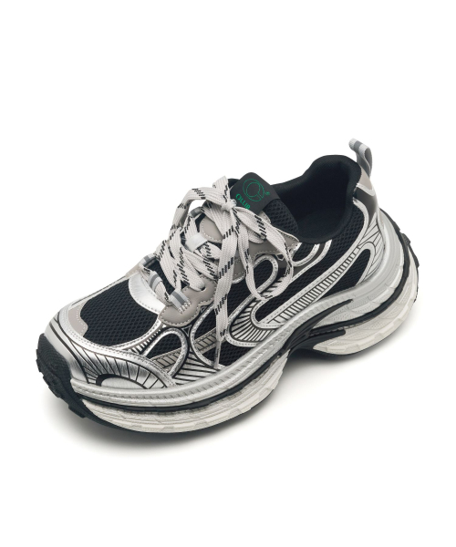CLLIB(クリブ)の「Raw Runner スタンディングスニーカー 7.5cm -CL0902 (3カラー)(スニーカー・レディース・ブラック/シルバー/グレー・23cm/23.5cm/24cm/24.5cm/25cm)」の12枚目の写真