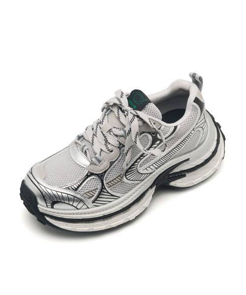 CLLIB(クリブ)の「Raw Runner スタンディングスニーカー 7.5cm -CL0902 (3カラー)(スニーカー・レディース・ブラック/シルバー/グレー・23cm/23.5cm/24cm/24.5cm/25cm)」の11枚目の写真