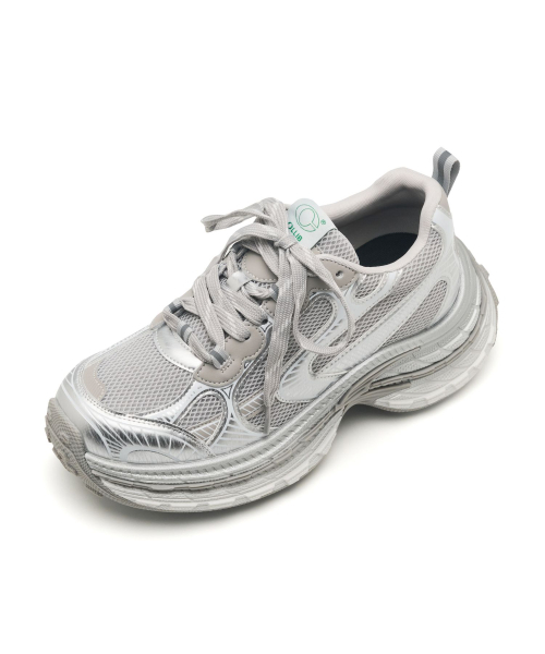 CLLIB(クリブ)の「Raw Runner スタンディングスニーカー 7.5cm -CL0902 (3カラー)(スニーカー・レディース・ブラック/シルバー/グレー・23cm/23.5cm/24cm/24.5cm/25cm)」の10枚目の写真