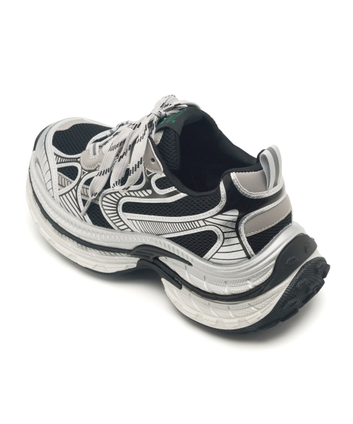 CLLIB(クリブ)の「Raw Runner スタンディングスニーカー 7.5cm -CL0902 (3カラー)(スニーカー・レディース・ブラック/シルバー/グレー・23cm/23.5cm/24cm/24.5cm/25cm)」の9枚目の写真