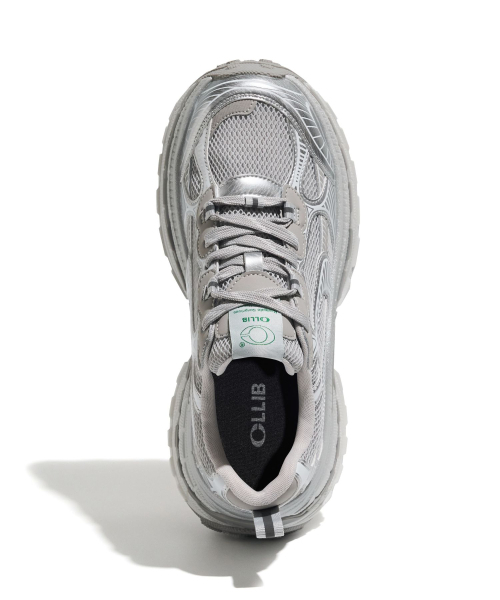 CLLIB(クリブ)の「Raw Runner スタンディングスニーカー 7.5cm -CL0902 (3カラー)(スニーカー・レディース・ブラック/シルバー/グレー・23cm/23.5cm/24cm/24.5cm/25cm)」の4枚目の写真
