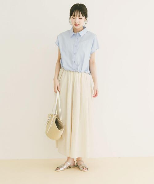 ITEMS URBANRESEARCH(アイテムズ アーバンリサーチ)の「バルーンフレンチシャツ(シャツ/ブラウス・レディース・ブルー系その他・FREE)」の20枚目の写真