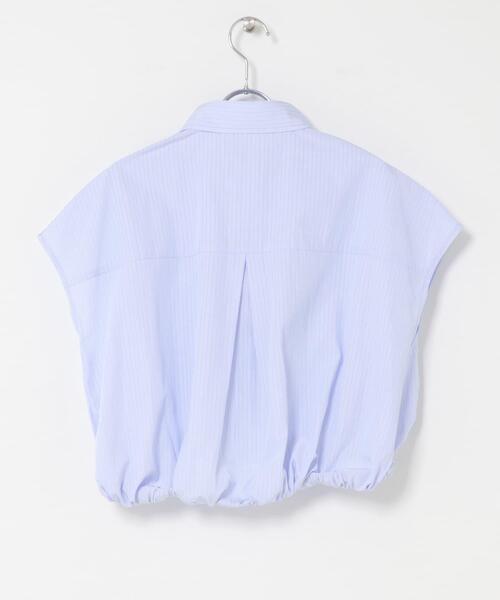 ITEMS URBANRESEARCH(アイテムズ アーバンリサーチ)の「バルーンフレンチシャツ(シャツ/ブラウス・レディース・ブルー系その他/ホワイト/ネイビー・FREE)」の6枚目の写真