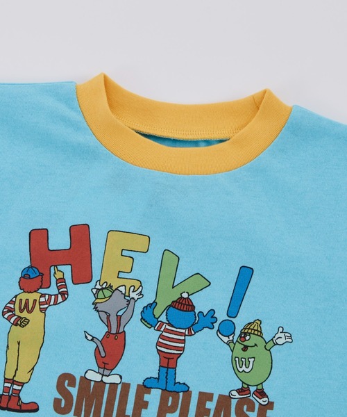 Ocean&Ground(オーシャン&グラウンド)の「HEY! リンガーT【Online Exclusive】(Tシャツ/カットソー・キッズ・パープル/オフホワイト/ライトブルー・140/80/90/100/110/120/130)」の8枚目の写真