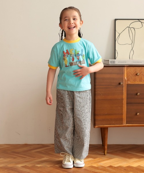 Ocean&Ground(オーシャン&グラウンド)の「HEY! リンガーT【Online Exclusive】(Tシャツ/カットソー・キッズ・パープル/オフホワイト/ライトブルー・140/80/90/100/110/120/130)」の17枚目の写真