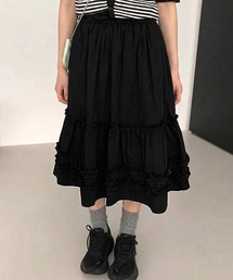フリルティアードスカート