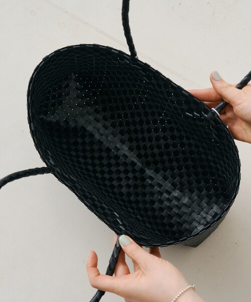 Rouge vif（ルージュヴィフ）の「【NHE/ニエ】カゴバッグ NGANG(LONG HAND) トートバッグ（トートバッグ・レディース・ブラウン/グリーン/その他/ブラック・フリー）」の13枚目の写真