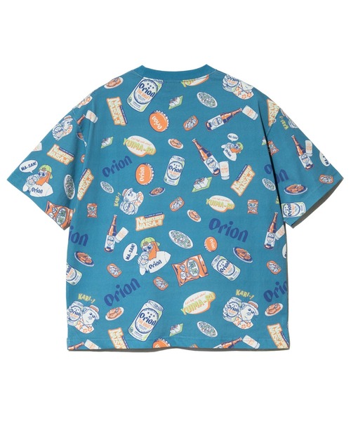 Duckster(ダックスター)の「Duckster/ダックスター 【ORION × Duckster】オリオンビール コラボTEE《総柄》(Tシャツ/カットソー・メンズ・オートミール/ブラック/ブルーグリーン・MEDIUM/X-LARGE/LARGE)」の5枚目の写真