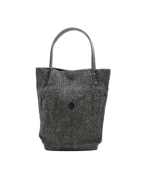 CLEDRAN(クレドラン)の「【縦型すっきり】CL3918 HAND&WORK COTTON JUTE TALL TOTE(トートバッグ・レディース・ブラック/アイボリー・FREE)」の1枚目の写真
