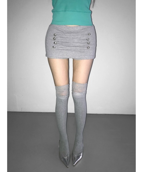 THEAIRTOWN(ジエアタウン)の「way leong skpt(スカート・レディース・ネイビー/グレー・FREE)」の9枚目の写真