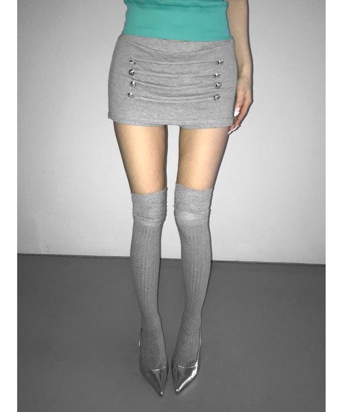 THEAIRTOWN(ジエアタウン)の「way leong skpt(スカート・レディース・ネイビー/グレー・FREE)」の8枚目の写真