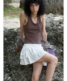 Oleaje Mini Skirt Off-White