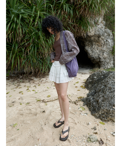 Kijun(キジュン)の「Oleaje Mini Skirt Off-White(スカート・レディース・その他・MEDIUM/SMALL)」の3枚目の写真