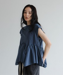 LOWRYS FARM | ドッキングペプラムノースリーブ　1032148(Tシャツ/カットソー)