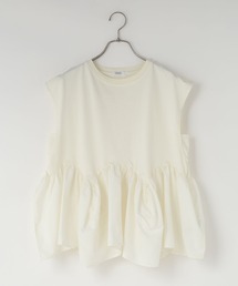 LOWRYS FARM | ドッキングペプラムノースリーブ　1032148(Tシャツ/カットソー)