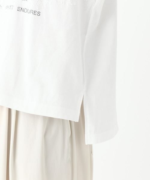 Elura(エルーラ)の「レースロゴTシャツ/1043154(Tシャツ/カットソー・レディース・ホワイト/スミクロ・FREE)」の9枚目の写真