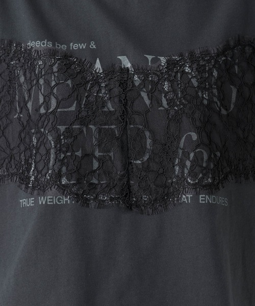 Elura(エルーラ)の「レースロゴTシャツ/1043154(Tシャツ/カットソー・レディース・ホワイト/スミクロ・FREE)」の11枚目の写真