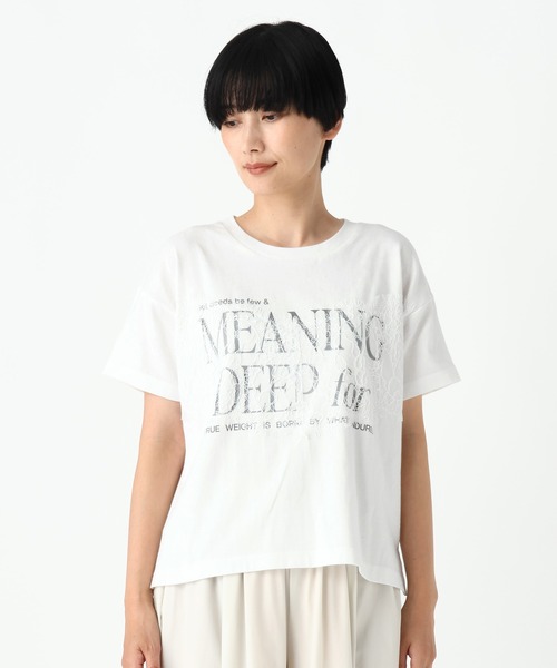 Elura(エルーラ)の「レースロゴTシャツ/1043154(Tシャツ/カットソー・レディース・ホワイト/スミクロ・FREE)」の13枚目の写真