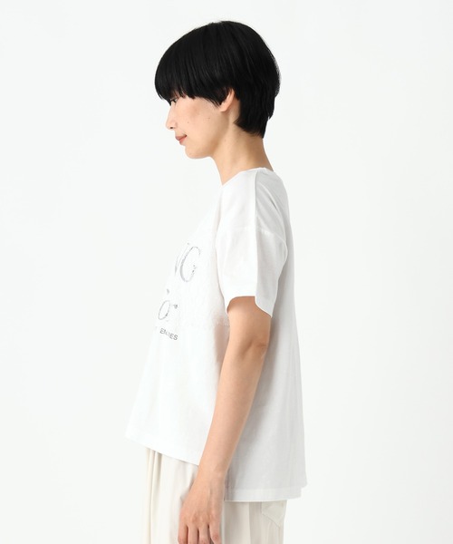 Elura(エルーラ)の「レースロゴTシャツ/1043154(Tシャツ/カットソー・レディース・ホワイト/スミクロ・FREE)」の14枚目の写真