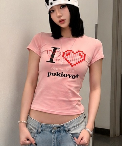 セール】Chick｜チックのTシャツ/カットソー（ピンク/桃色系・クルー
