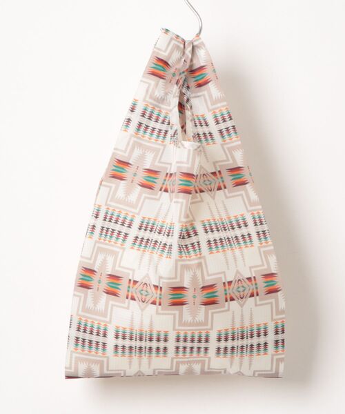 PENDLETON（ペンドルトン）の「PENDLETON ペンドルトン SHOPPER with POUCH ネイティブ柄 ショッパー ポーチ付き エコバッグ トートバッグ（エコバッグ/サブバッグ・レディース・グレー/ネイビー/ブラック/オリーブドラブ/ブルー/イエロー/ライトブルー/ベージュ/オフホワイト/アイボリー/ライトグリーン/パープル・FREE）」の6枚目の写真