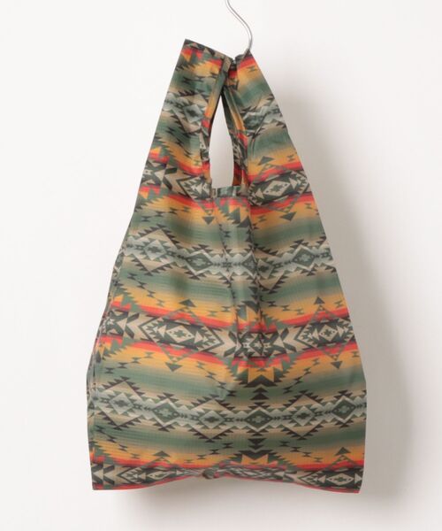 PENDLETON（ペンドルトン）の「PENDLETON ペンドルトン SHOPPER with POUCH ネイティブ柄 ショッパー ポーチ付き エコバッグ トートバッグ（エコバッグ/サブバッグ・レディース・グレー/ネイビー/ブラック/オリーブドラブ/ブルー/イエロー/ライトブルー/ベージュ/オフホワイト/アイボリー/ライトグリーン/パープル・FREE）」の8枚目の写真