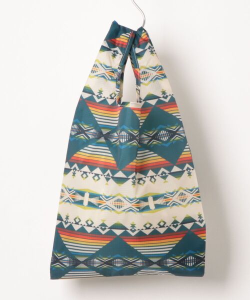 PENDLETON（ペンドルトン）の「PENDLETON ペンドルトン SHOPPER with POUCH ネイティブ柄 ショッパー ポーチ付き エコバッグ トートバッグ（エコバッグ/サブバッグ・レディース・グレー/ネイビー/ブラック/オリーブドラブ/ブルー/イエロー/ライトブルー/ベージュ/オフホワイト/アイボリー/ライトグリーン/パープル・FREE）」の10枚目の写真