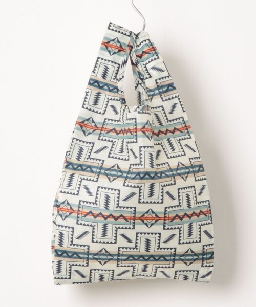 PENDLETON（ペンドルトン）の「PENDLETON ペンドルトン SHOPPER with POUCH ネイティブ柄 ショッパー ポーチ付き エコバッグ トートバッグ（エコバッグ/サブバッグ・レディース・グレー/ネイビー/ブラック/オリーブドラブ/ブルー/イエロー/ライトブルー/ベージュ/オフホワイト/アイボリー/ライトグリーン/パープル・FREE）」の3枚目の写真
