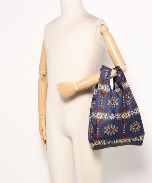 PENDLETON（ペンドルトン）の「PENDLETON ペンドルトン SHOPPER with POUCH ネイティブ柄 ショッパー ポーチ付き エコバッグ トートバッグ（エコバッグ/サブバッグ・レディース・グレー/ネイビー/ブラック/オリーブドラブ/ブルー/イエロー/ライトブルー/ベージュ/オフホワイト/アイボリー/ライトグリーン/パープル・FREE）」の17枚目の写真