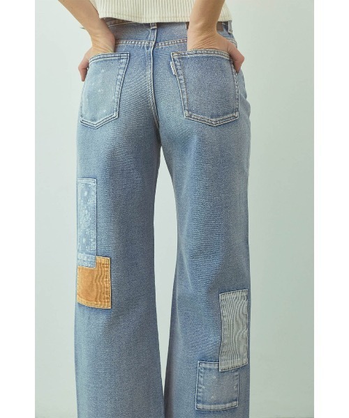 ALEXIA STAM（アリシアスタン）の「Patchwork Denim Pants Blue /パッチワークデニムパンツ（デニムパンツ・レディース・ブルー・1/0/3/2）」の8枚目の写真