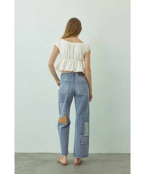 ALEXIA STAM（アリシアスタン）の「Patchwork Denim Pants Blue /パッチワークデニムパンツ（デニムパンツ・レディース・ブルー・1/0/3/2）」の4枚目の写真