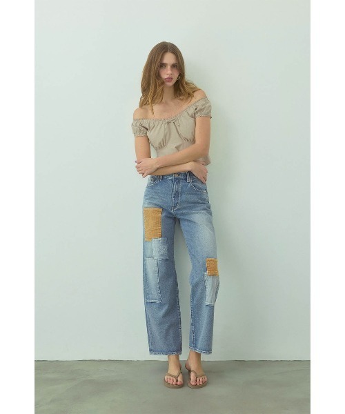 ALEXIA STAM（アリシアスタン）の「Patchwork Denim Pants Blue /パッチワークデニムパンツ（デニムパンツ・レディース・ブルー・1/0/3/2）」の5枚目の写真