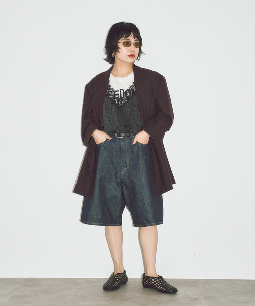 CITYSHOP(シティーショップ)の「LACE TANK ブラウス(シャツ/ブラウス・レディース・アイボリー/ブラック・FREE)」の9枚目の写真