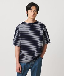 ジャガード ボーダー バスクシャツ