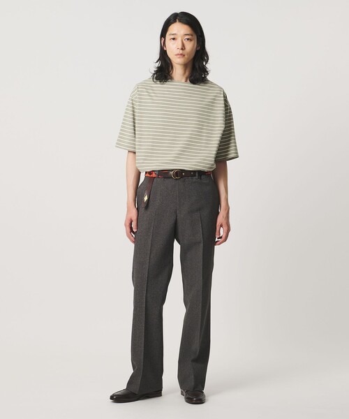 UNITED ARROWS(ユナイテッドアローズ)の「ジャガード ボーダー バスクシャツ(Tシャツ/カットソー・メンズ・ネイビー/オリーブ・S/XL/L/M)」の18枚目の写真