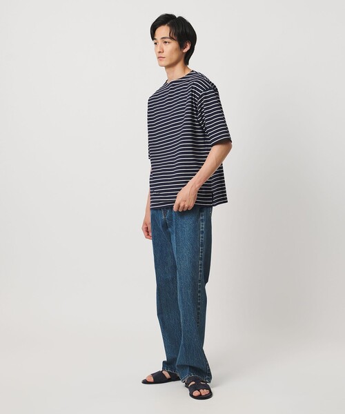 UNITED ARROWS(ユナイテッドアローズ)の「ジャガード ボーダー バスクシャツ(Tシャツ/カットソー・メンズ・ネイビー/オリーブ・S/XL/L/M)」の22枚目の写真