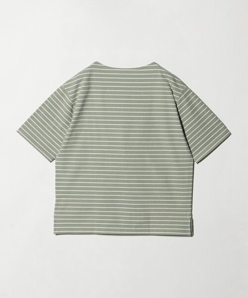 UNITED ARROWS(ユナイテッドアローズ)の「ジャガード ボーダー バスクシャツ(Tシャツ/カットソー・メンズ・ネイビー/オリーブ・S/XL/L/M)」の16枚目の写真