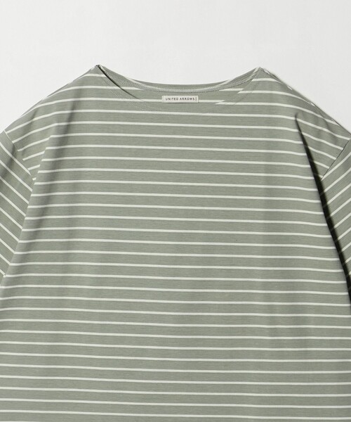 UNITED ARROWS(ユナイテッドアローズ)の「ジャガード ボーダー バスクシャツ(Tシャツ/カットソー・メンズ・ネイビー/オリーブ・S/XL/L/M)」の5枚目の写真